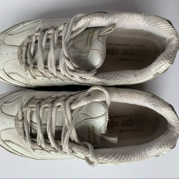 Sketchers Vintage Original Shape Up Toning Sneakers In White - Picture 7 of 9
